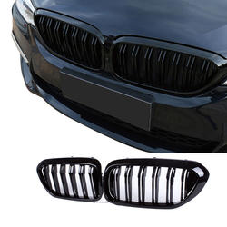 Fabricante direto Preço Baixo Custom Dupla Slat ABS Malha Grade Dianteira Do Carro Para BMW Série 2018 + 5 G30