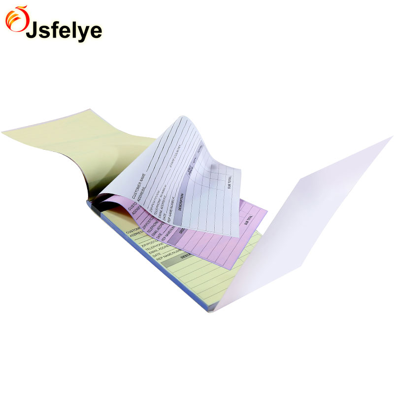 Индивидуальная печать чеков A4/A5/A6, 50-65 г, дубликат, тройная карбоновая бумага NCR, квитанция, книжка
