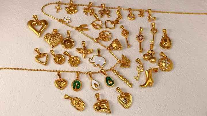 18k Gold Plated Luxury Shoe Charms - Polished Stainless Steel