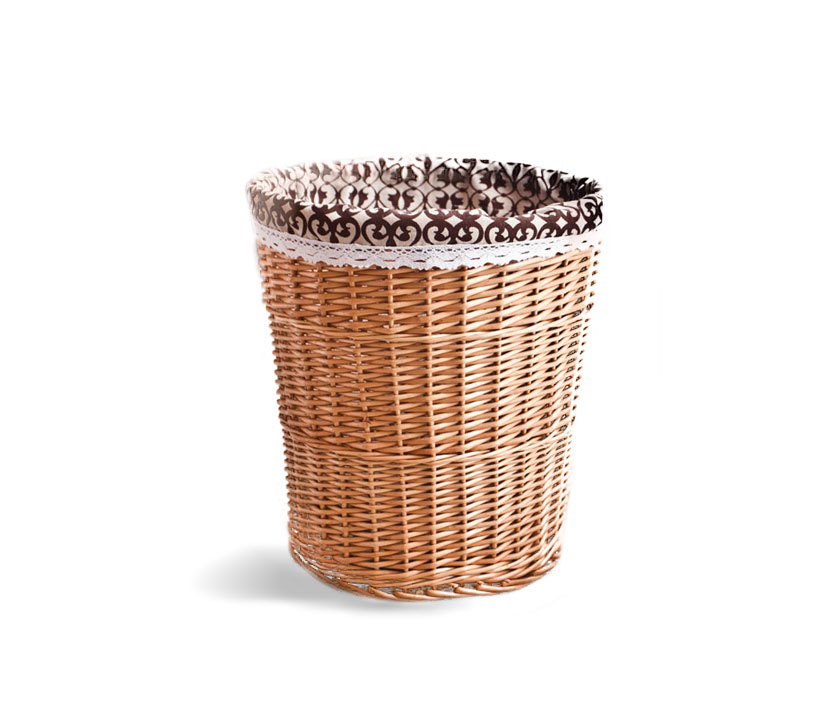 Двухразмерная плетеная корзина для хранения одежды