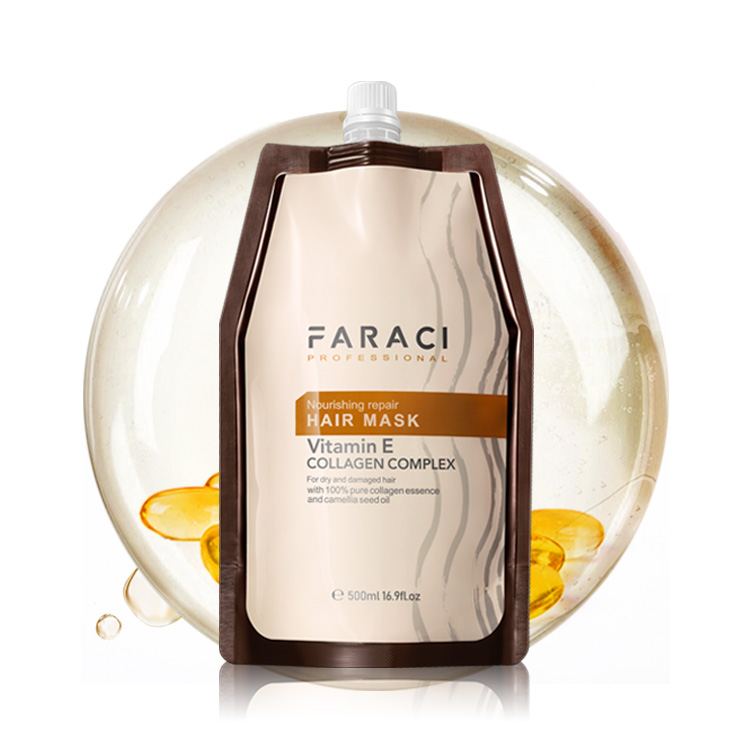 Освежающий нежирный салонный поток Витамин Е против выпадения волос лечение волос частная марка коллагеновая маска для волос