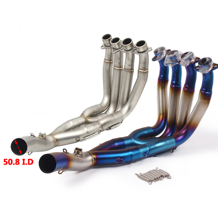 Мотоциклетная трубка для глушителя выхлопных газов YAMAHA YZF-R6 R6 2006-2016, передняя трубка Moto escape