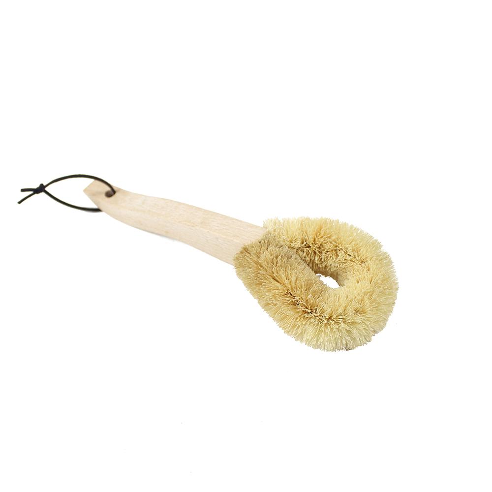 Wooden Coconut Cleaning Brush For Cups Decanters Bottles