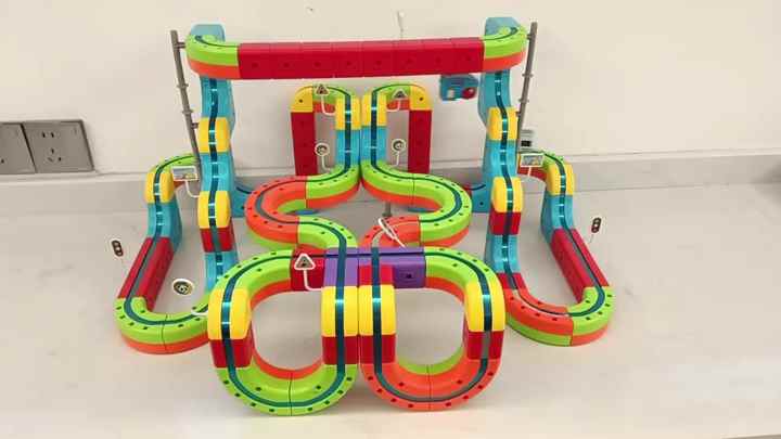 2026 Maglev Track Car Toys Flexible Race Track with 122PCS Block Set ...