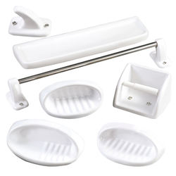 cheap hotel  ceramic bathroom accessory set, white ceramic bathroom accessories
