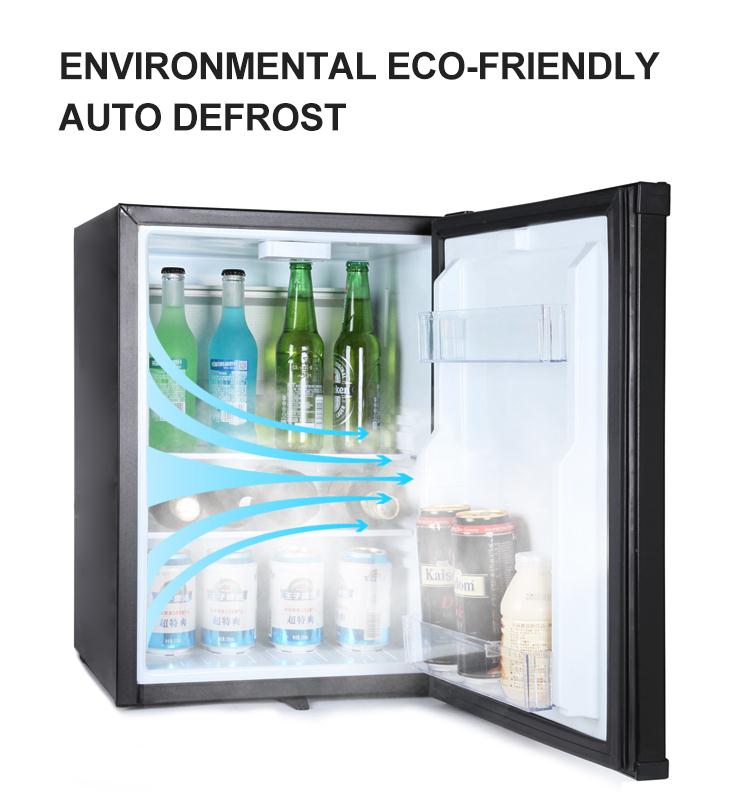 Hotel minibar 40 L absorption office silent mini fridge single door refrigerator