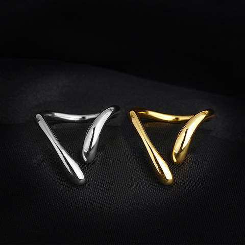 热销简约气质有光泽女性新潮流设计s925纯银u型环