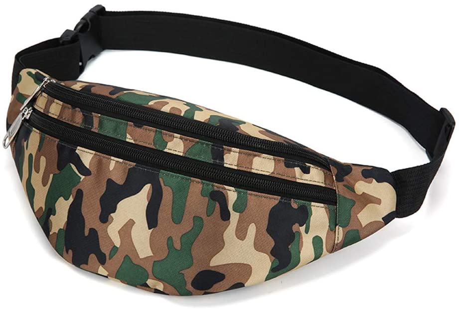 Moda uomo logo personalizzato mimetico marsupio marsupio da viaggio riciclato marsupio da corsa