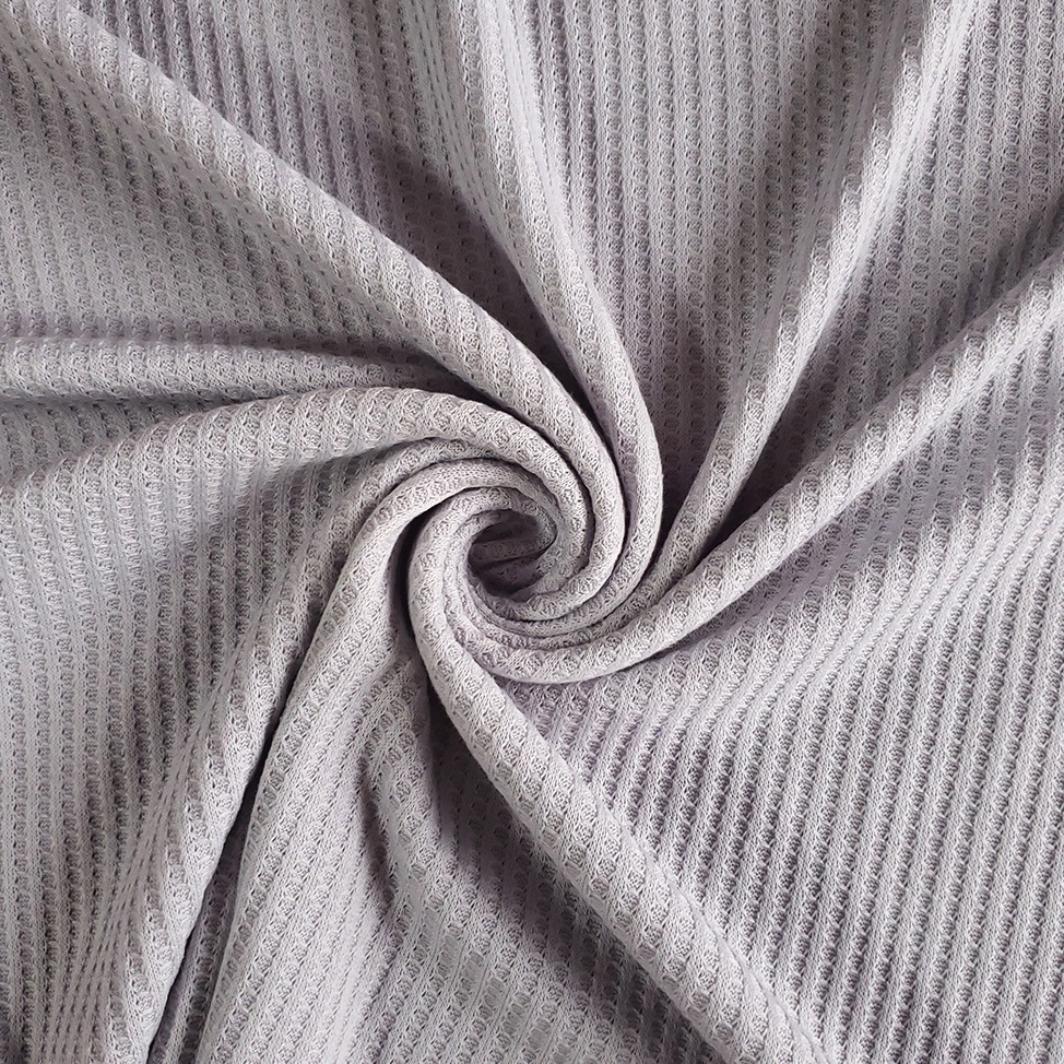Fashion TR Span Hacci Knit Fabric Stock Waffled Fabric For Sweaters Brushed