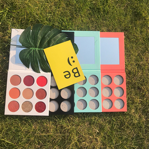 Factory wholesale empty makeup palette choose colors freely no logo 9 color eyeshadow