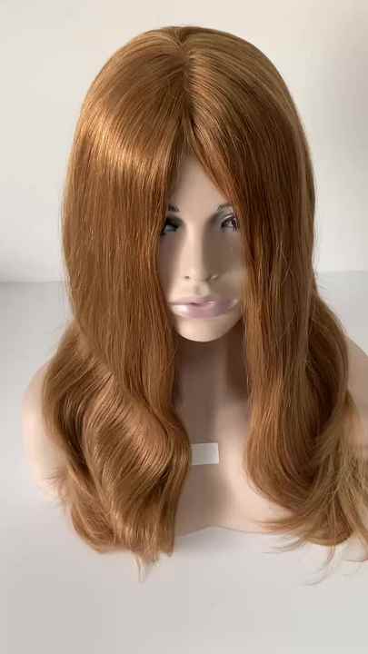 22 Inches Malaysian Virgin Human Hair Kosher Wig Silky  display picture 2
