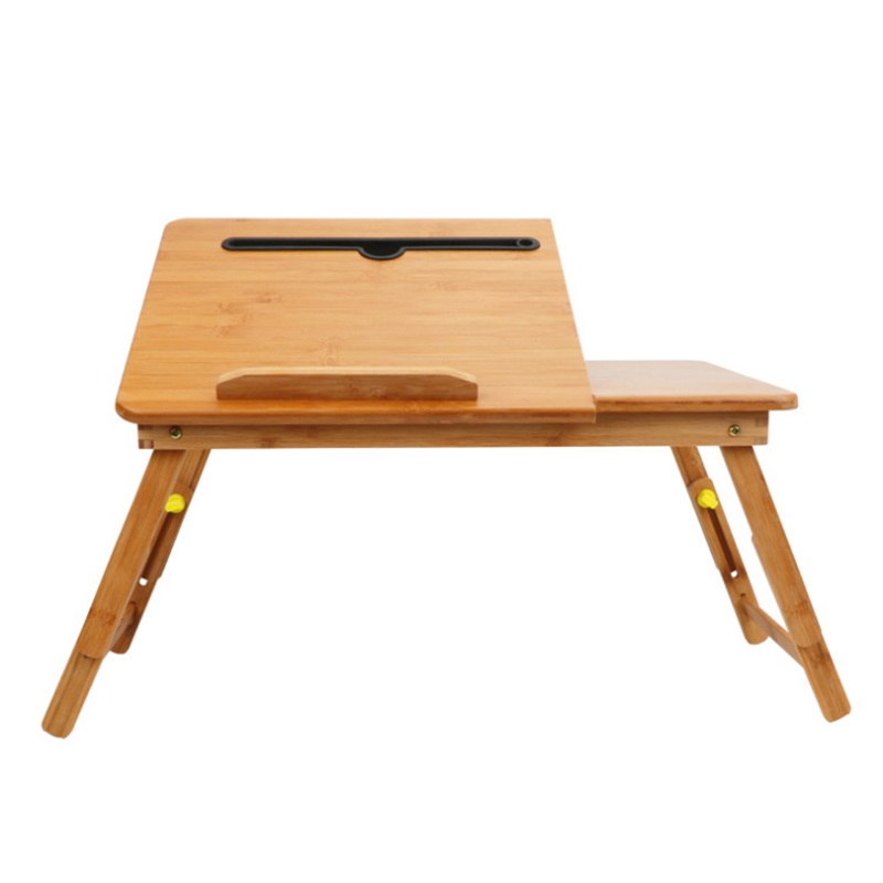 100% Bamboo Laptop Desk Table Adjustable Foldable Tray computer Bed Table