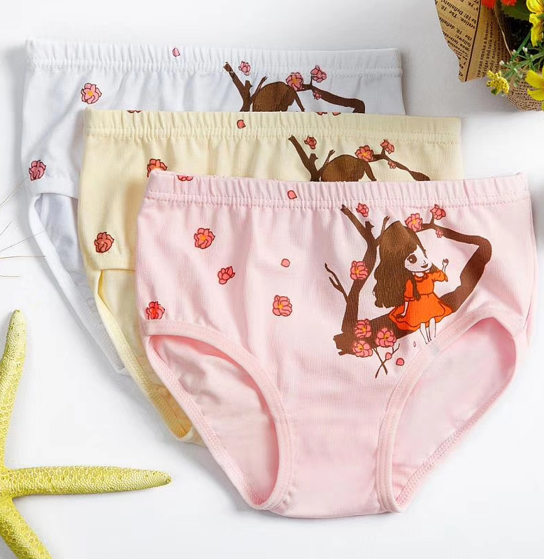 Хлопковые трусики унисекс с милым рисунком; Детские трусы для детей