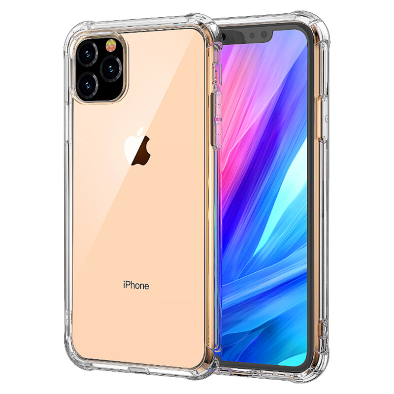 HD Clear Soft Edge Acrylic Back Cover Case for Iphone 11 Pro Max Xs XR X 6 6S 7 8 Plus Anti-scratch Mobile Phone Bag Capa