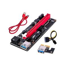 PCI-E Riser Card VER 009 S 4pin 1x to 16x Graphic Extension for GPU ETH Mining