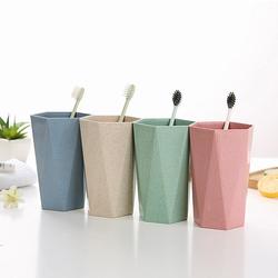 Geometric diamond toothbrush cup mouthwash drinking cup couple toothbrush wash cup