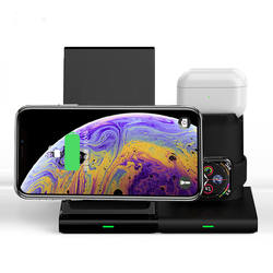 3 in 1 wireless charging stand fast qi wireless phone charger station for Apple Watch Airpods Qi mobile Phones