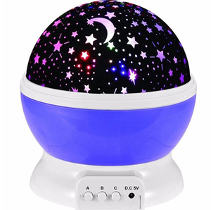 360 Degree Romantic Moon Star Night Rotating Projector