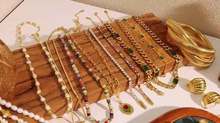 Punk Waterproof Gold Plated Stainless Steel Wide Necklace Hip Hop