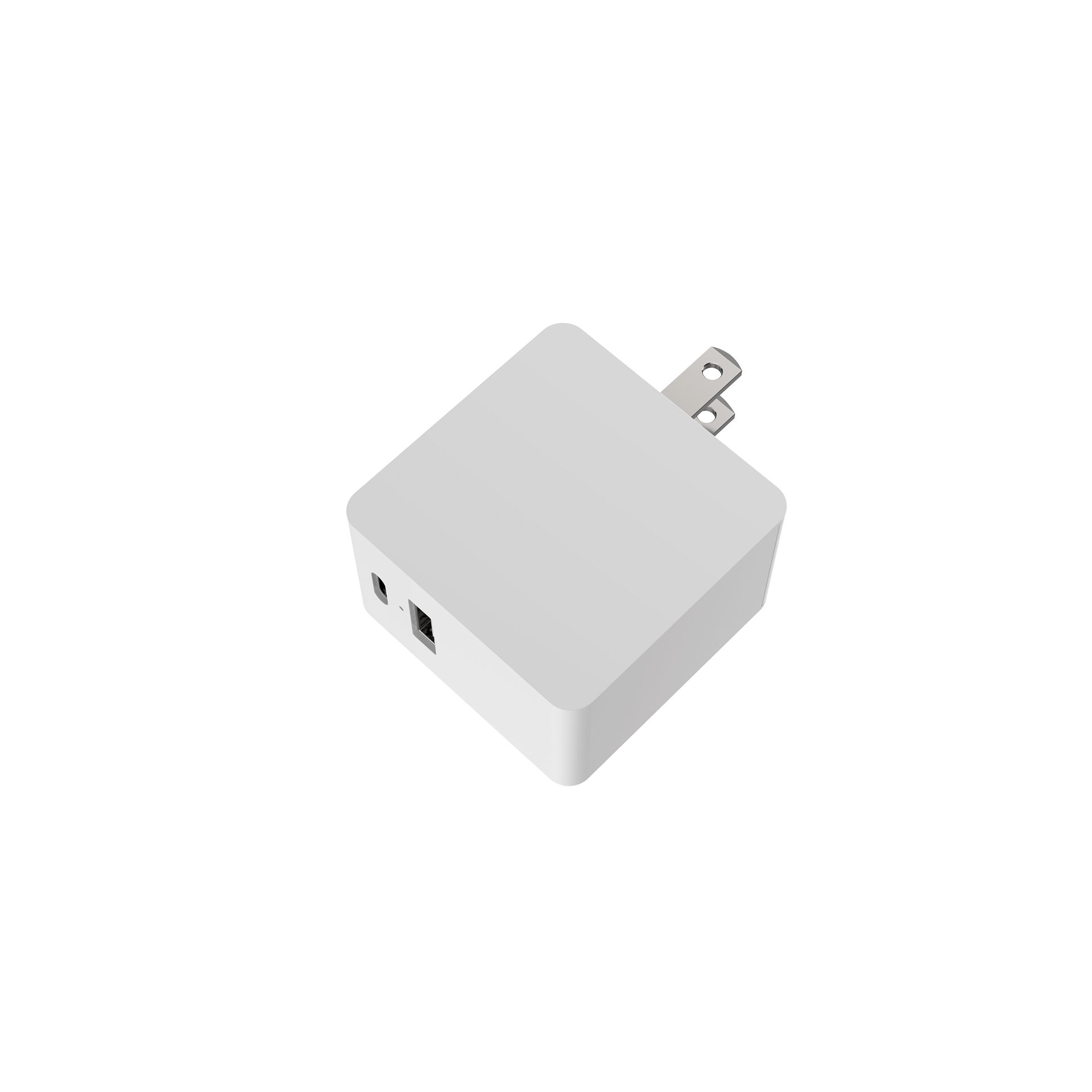 Сетевое зарядное устройство PD для путешествий, портативное высококачественное зарядное устройство с 2 портами QC3.0 со складной вилкой Стандарта США