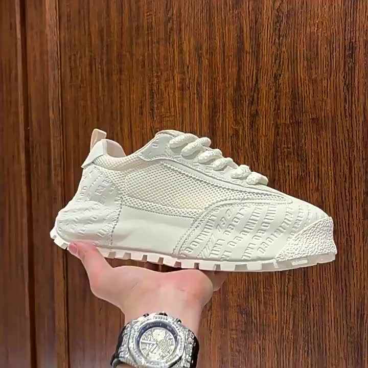 Zapatillas de correr de malla para hombre, suela gruesa con aumento de  altura, antideslizantes, resistentes al desgaste, cómodas zapatillas  deportivas