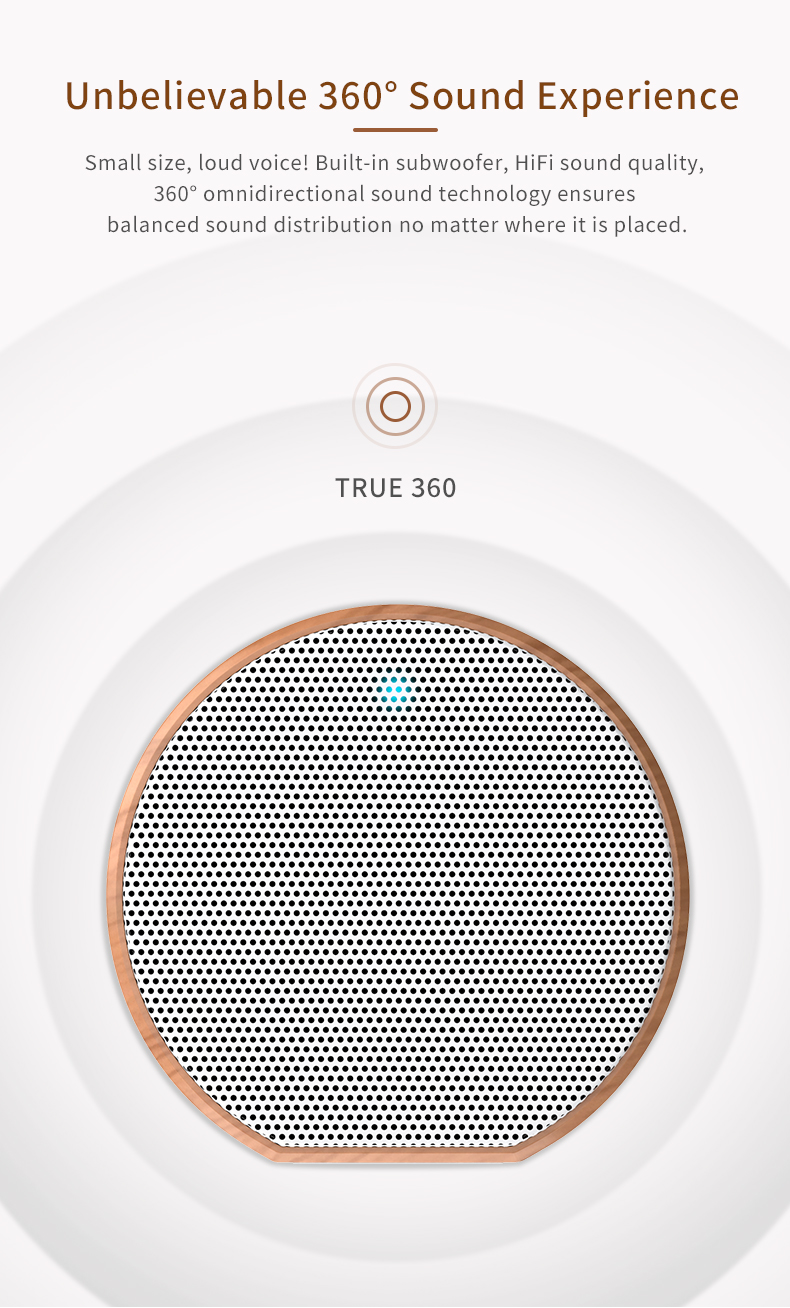 ODM Outdoor Bluetooth Speakers , Mini Wireless Speaker BT4.2 6 Hours Playing Time