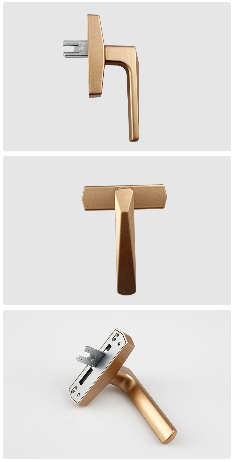 L01-25 aluminum window handle silver European style sliding   window handles Professional window and door hardware fitting