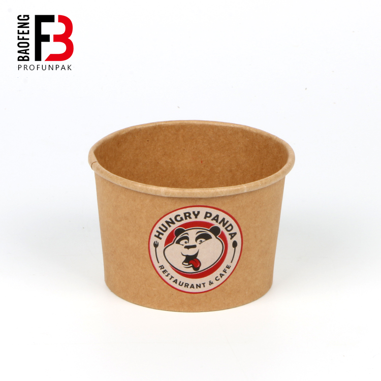 Индивидуальная одноразовая бумажная чаша для супа 8 унций 16 унций 26 унций 32 унции с принтом