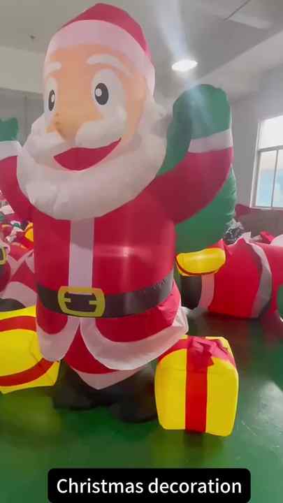 かわいいクリスマスインフレータブルサンタクロースインフレータブル
