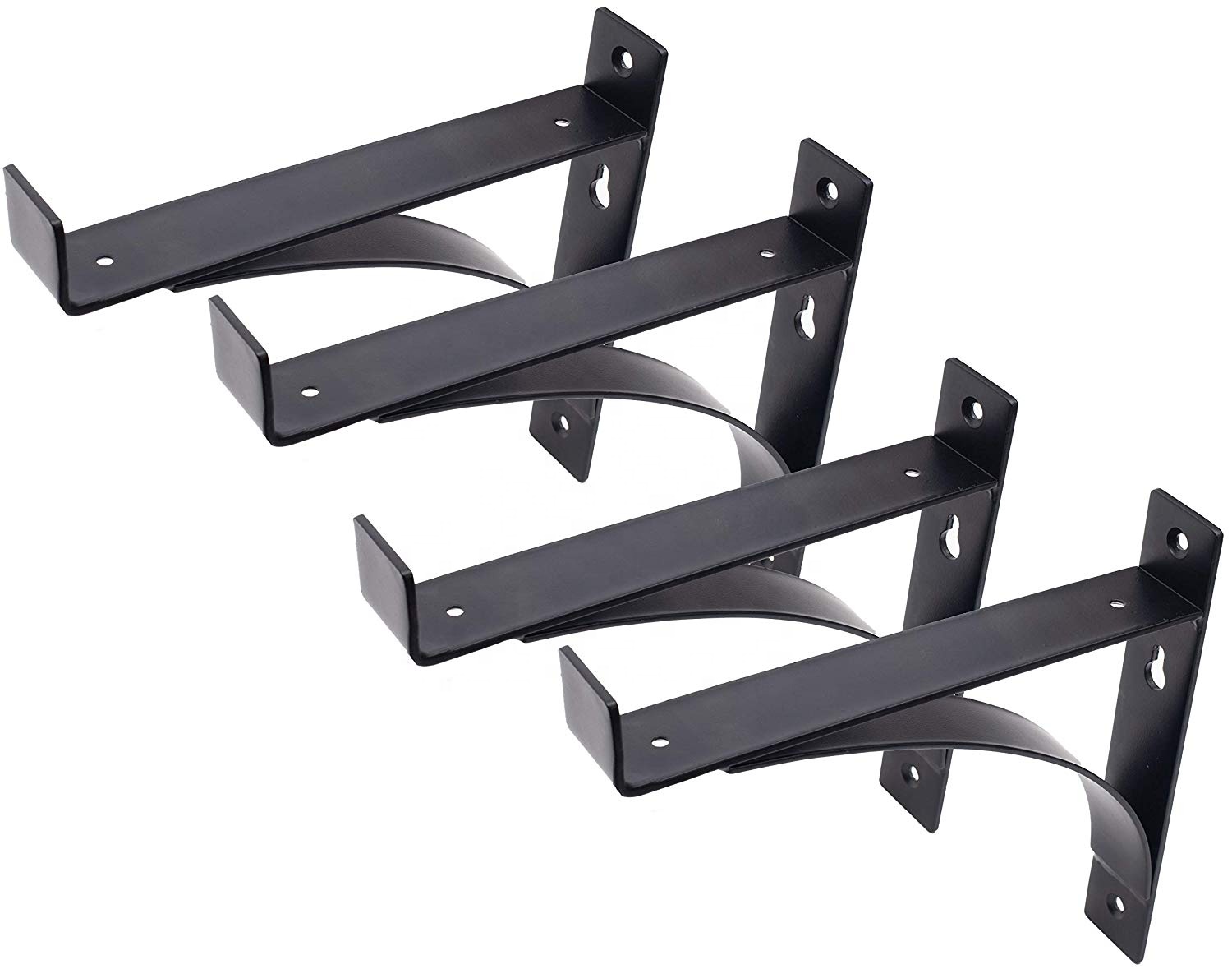 DOUBLE PLASTIC CORNER CONNECTING SHELVING CABINET SUPPORT BRACKET WHITE BLACK