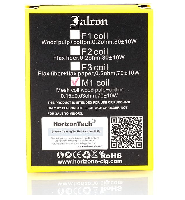 Оригинальный Horizon Tech Falcon M1, M1 +, M2, M-dual, M-тройные катушки, секционные сетчатые катушки