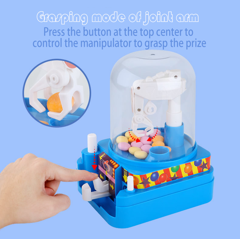 Mini Manual Candy Machine Grab Ball Toy Game Educational Toy Gift For Children