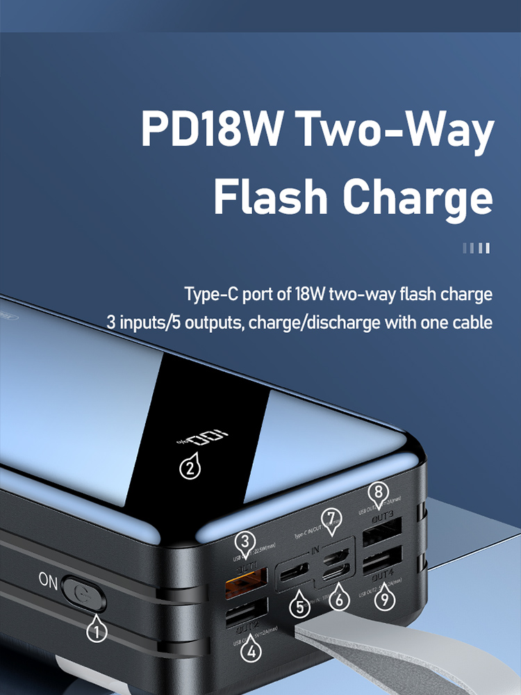 Remax RPP-173 22.5W 60000mAh Power Bank - OTC.LK