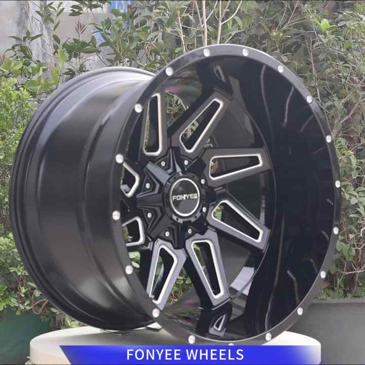 Fonyee Off Road Deep Dish Concave 22 Inch 22x14 ET -76 5x114.3/127 5 ...