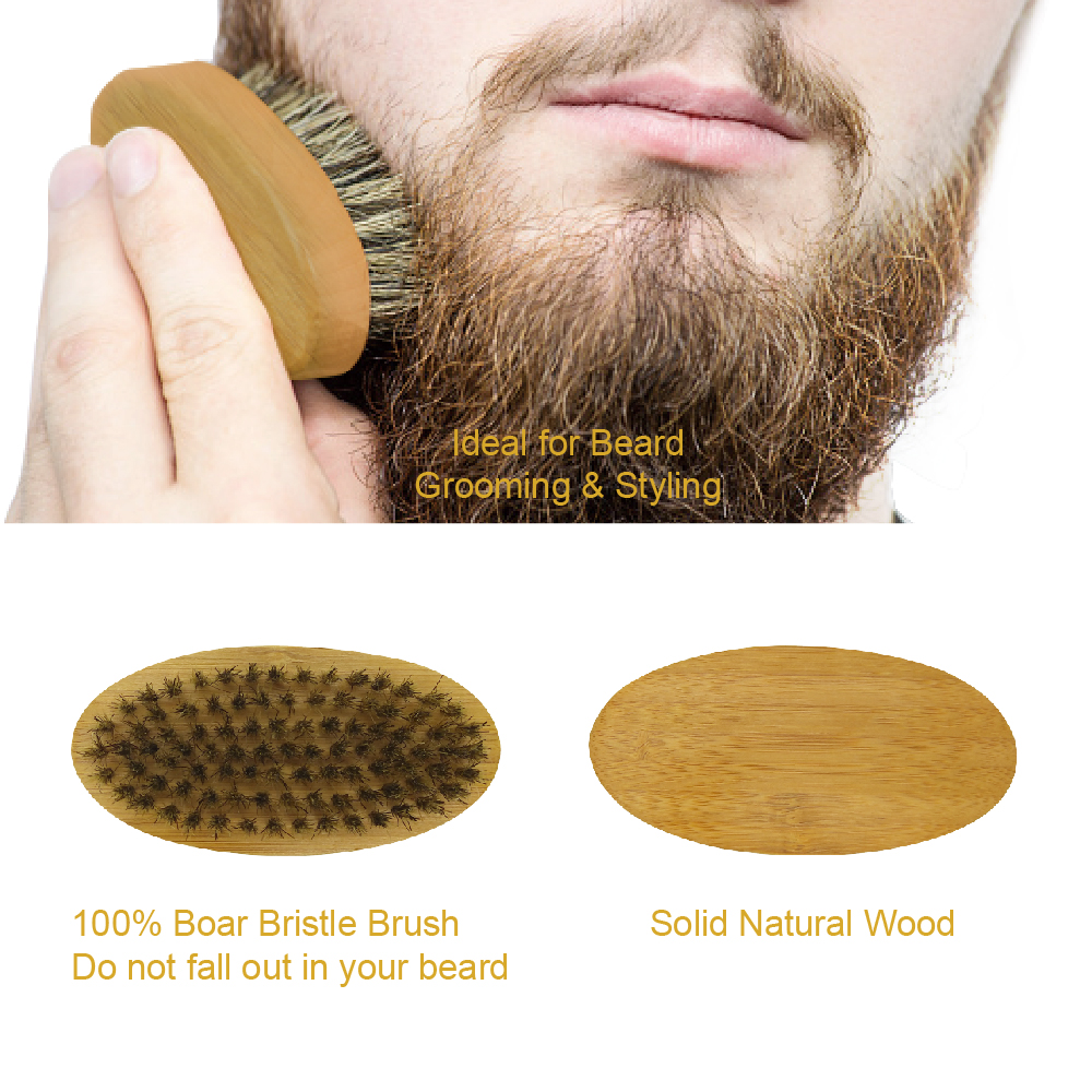 Isner Mile or ZPM brand Beard Balm Wax And Wooden Brush Beard Growth Grooming Kit For Beard Sharper