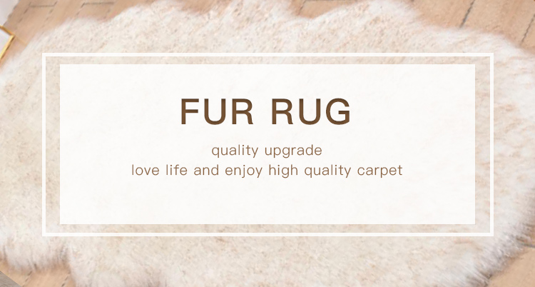 High quality modern style soft rectangle Artificial Wool Carpet Fake Wool Carpet Fur Carpet(图1)