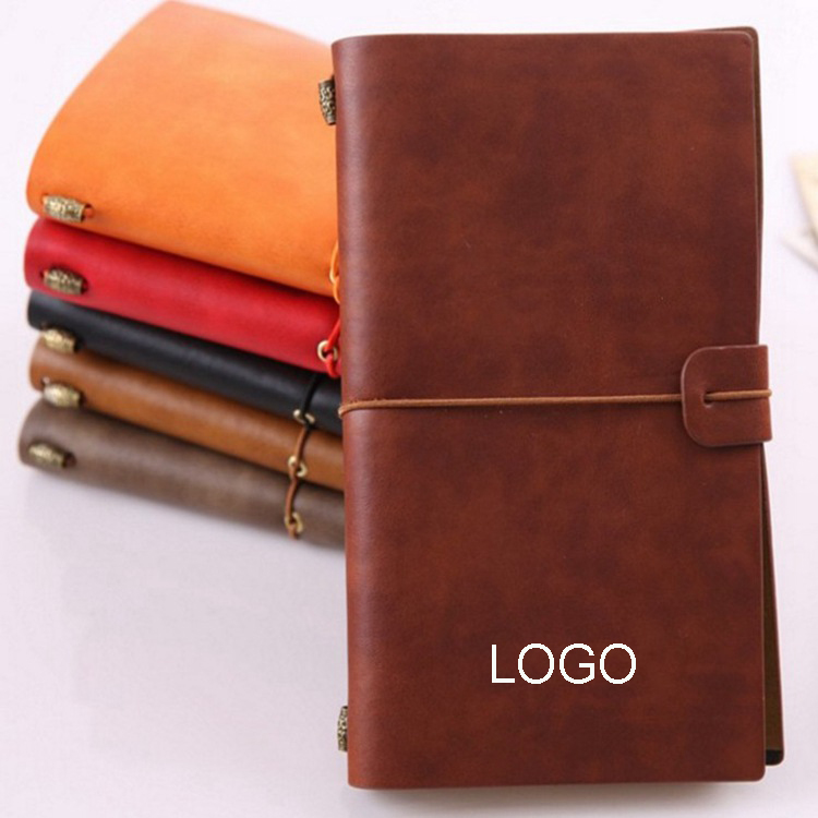 Рекламный пользовательский кожаный Ретро журнал путешествий A6