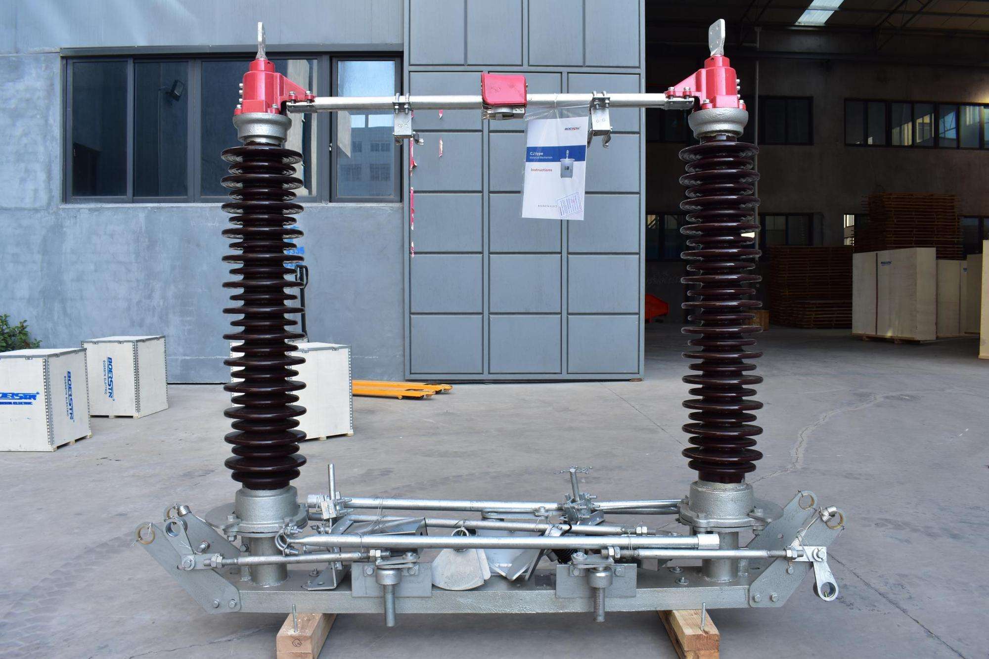 户外高压电气操作双接地开关/隔离器开关 110kv 126kv 145kv 1250a
