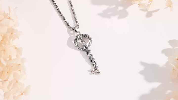 Merryshine Women's 925 Sterling Silver Mystical Snake Wiccan Pagan Merryshine Women's 925 Sterling Silver Mystical Snake Wiccan Pagan