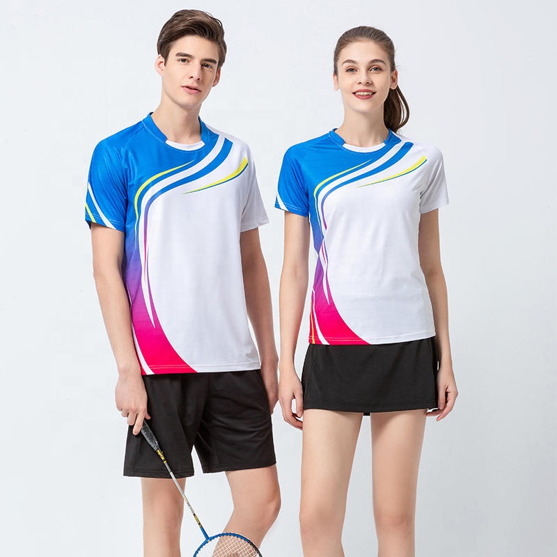 В 2021 году, новый дизайн, индивидуальная дышащая и быстросохнущая Спортивная одежда для бадминтона и тенниса