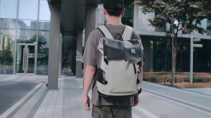 Vintage Korean Style Laptop Bag for Men PU Leather Backpack Travel Casual  PU Leather Backpack