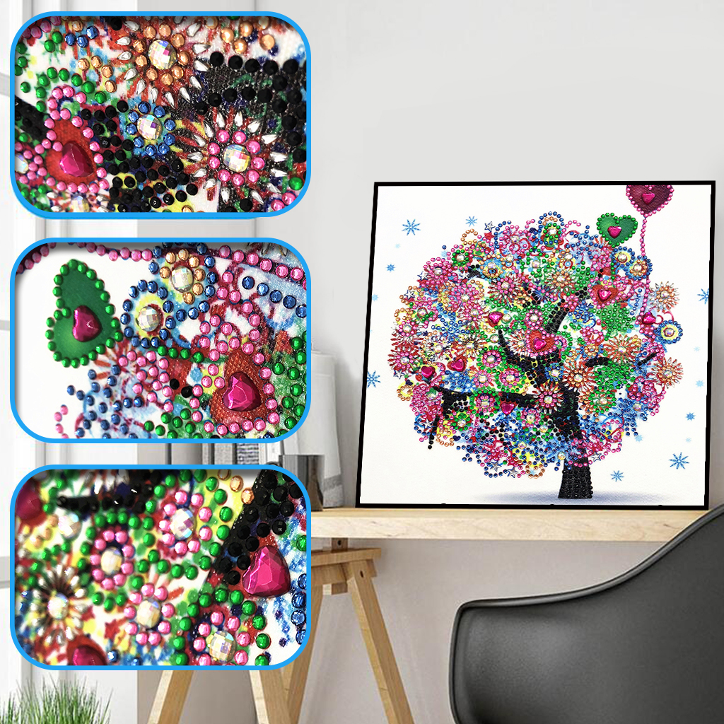 Wholesale diamond painting four seasons tree collection DIY crystal diamond painting 5D special shape diamond painting