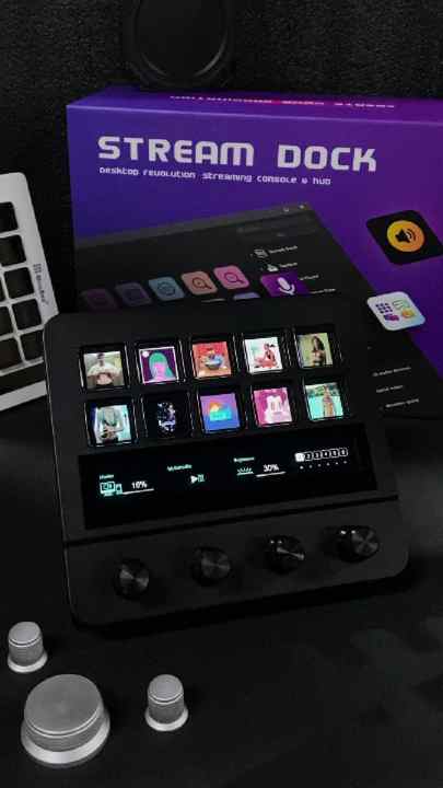 Mirabox N4 Stream Deck Controller - 10 Key LCD Visual Keyboard for