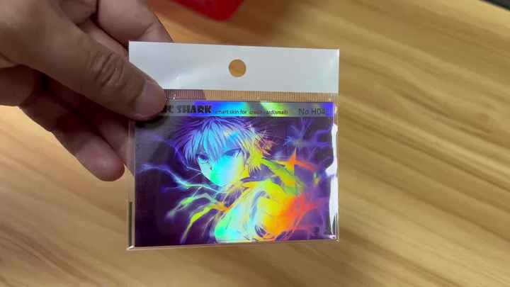 Kingareal Wholesale Small Chip Custom Anime Designs Glossy Holographic Credit Card Skin Stickers Kingareal Wholesale Small Chip Custom Anime Designs Glossy Holographic Credit Card Skin Stickers
