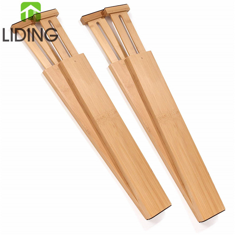 Бамбук Весна расширяемый Регулируемый ящик делитель бамбук ящик Организации