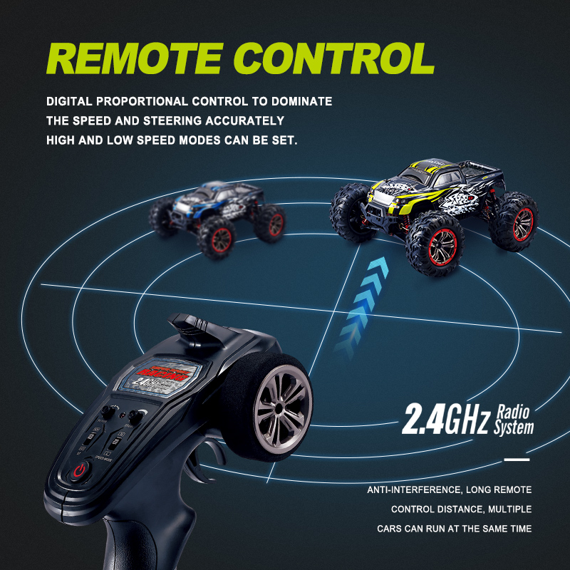 HOSHI N516 2.4G 1:10 1/10 Scale Racing Car high speed Supersonic Monster Truck Off-Road Vehicle Electronic Toys VS S920 9125