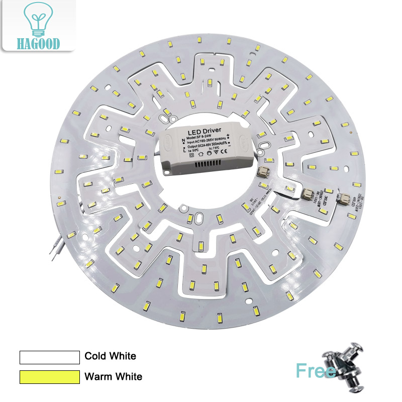 Moderne LED-Deckenleuchten 12–24 W, Lichtquellenmodul für Küche, AC220 V, Wohnzimmer, energiesparende Deckenbeleuchtung, Retrofit-Board