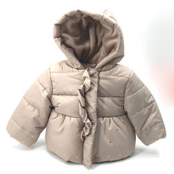 Meninas do bebê casaco com capuz outwear inverno bebês baratos pronta da cópia da menina roupas crianças casaco jaqueta stock crianças outwear