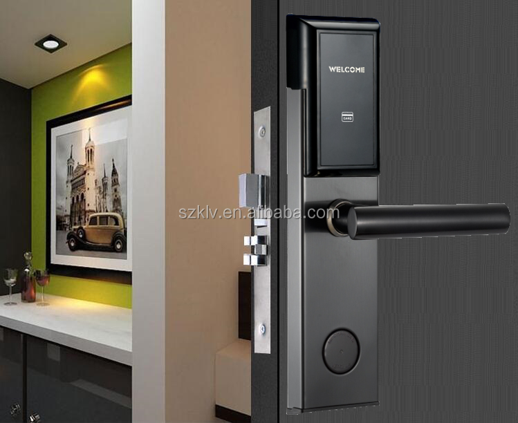hotel management software system access keycards Rfid hotel room door lock