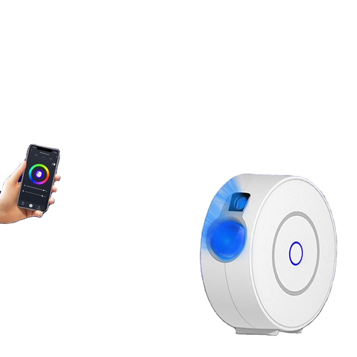 Новая двойная лазерная умная Bluetooth лампа NANXIN, ночное освещение, звездное небо, звездный свет, Звездный проектор